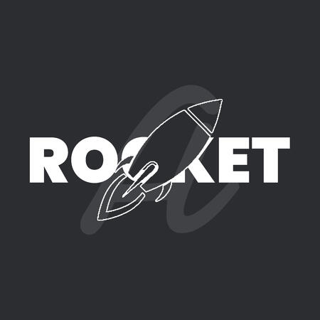 Rocket logo I made for fun.